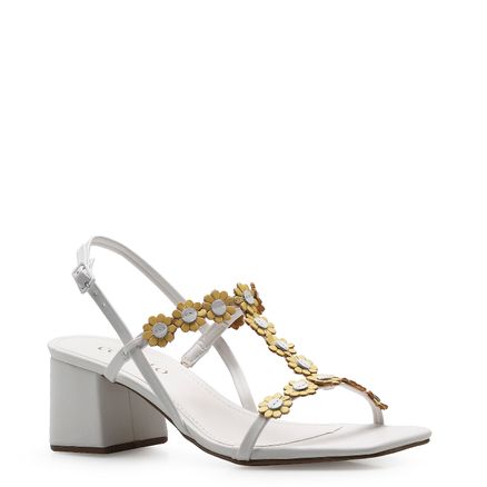 Sandália Feminina Flowers - Alternativo Branco