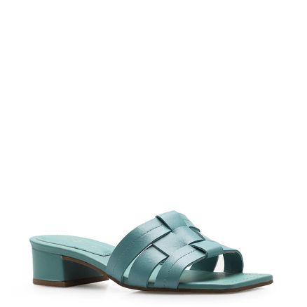 Mule - Tressê Couro Azul