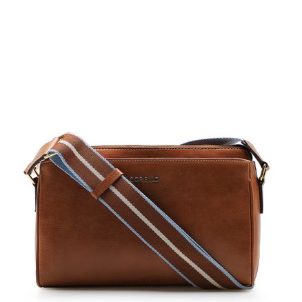 Bolsa Transversal Agnes - Cuoio/Faixa