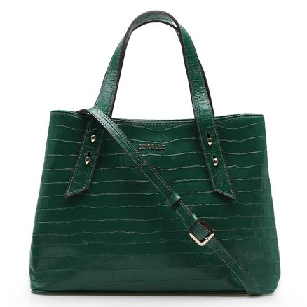 Bolsa Tote Croco - Couro Verde