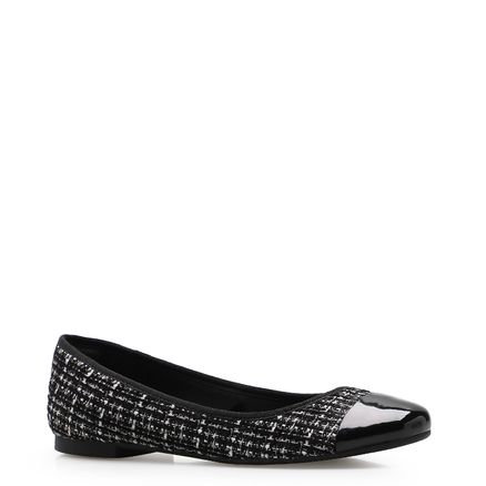 Sapatilha Bicolor - Tweed Preto