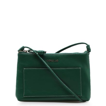 Bolsa Transversal - Couro Verde Floresta