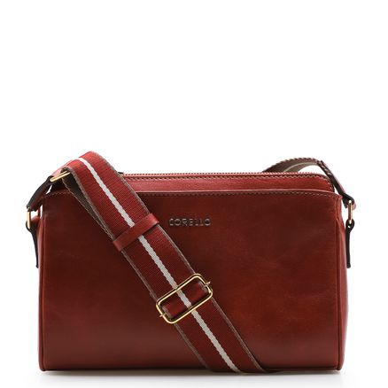 Bolsa Transversal Agnes - Couro Terracota