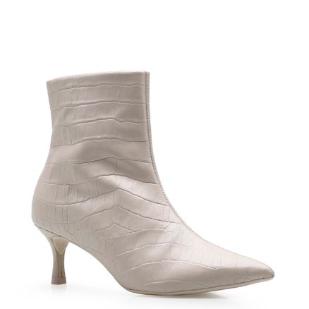 Bota Daisy - Croco Off White