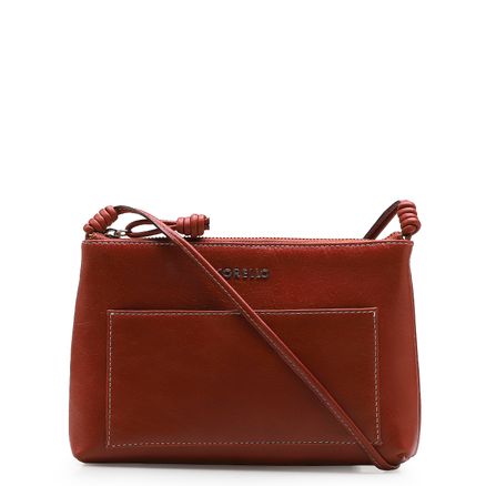 Bolsa Transversal - Couro Terracota