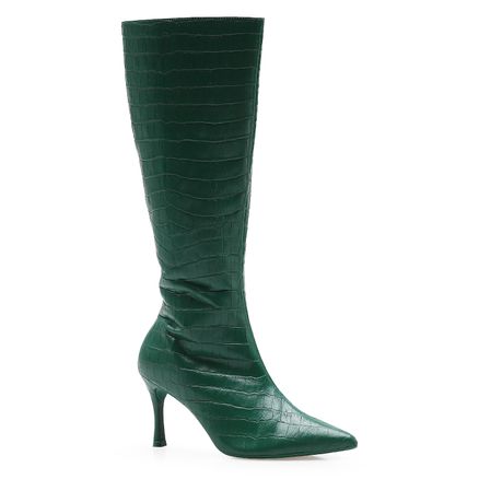 Bota Long Boot Cinthia - Couro Verde
