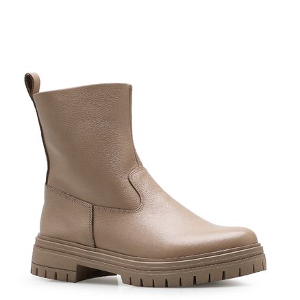 Bota Tratorada Zoe - Couro Bege