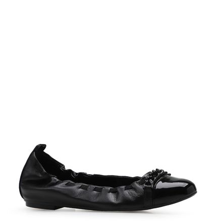 Sapatilha Corrente - Verniz Couro Preto