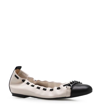 Sapatilha Corrente - Couro Off White