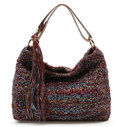 Hobo - Trico Caramelo/Amora/Azul Pacifico