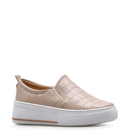 Slip On - Alternativo Croco Vanilla