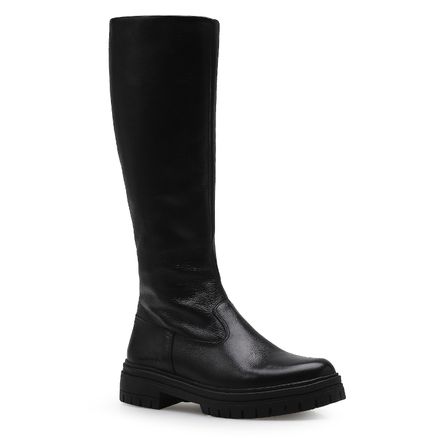 Bota Tratorada Susana - Couro Preto