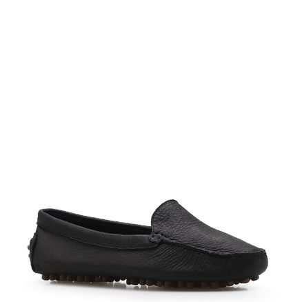 Mocassim - Couro Preto