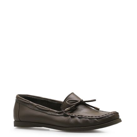 Mocassim Kira - Couro Verde Oliva