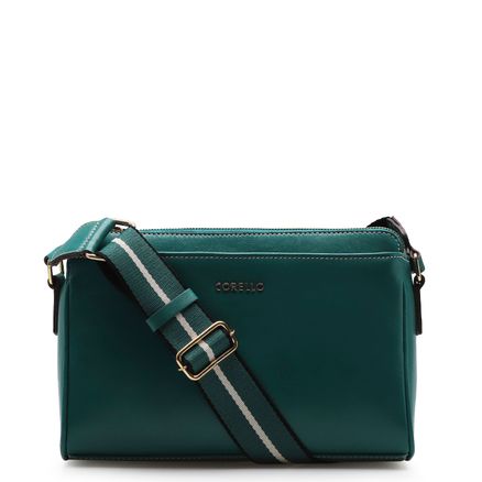 Bolsa Transversal Agnes - Couro Verde