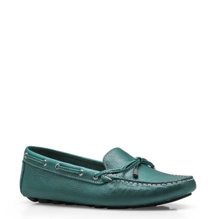 Mocassim Dockside - Couro Verde