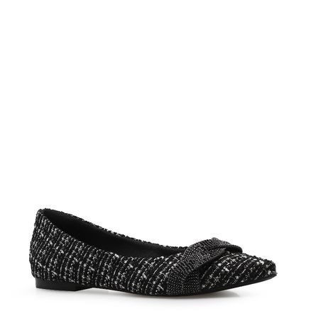 Sapatilha Strass - Tweed