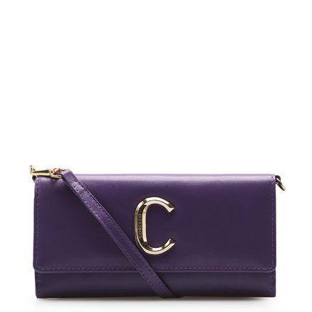 Bolsa Carteira Lyra - Couro Violeta