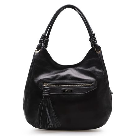 Bolsa Hobo Rita - Couro Preto