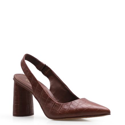 Scarpin Classic - Croco Marrom