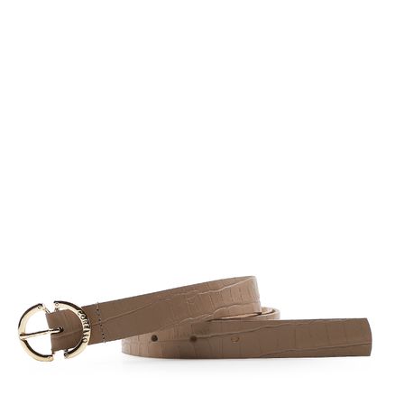 Cinto Feminino - Croco Bege