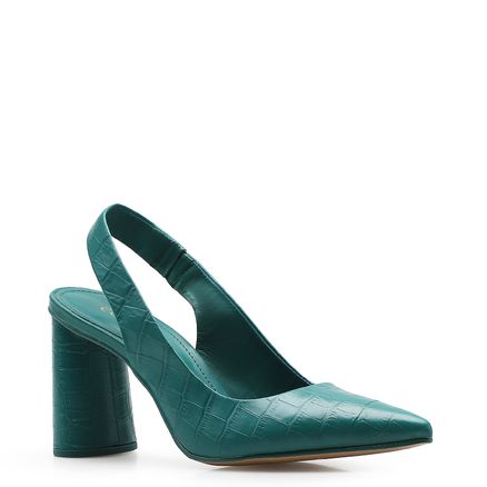 Scarpin Classic - Croco Verde