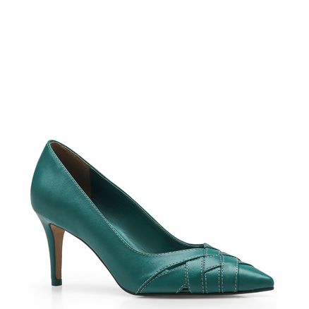 Scarpin Filipa - Couro Verde
