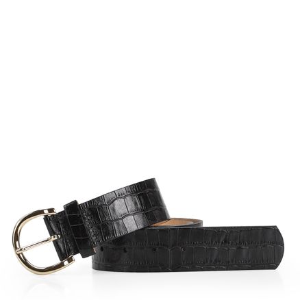 Cinto Feminino - Croco Preto