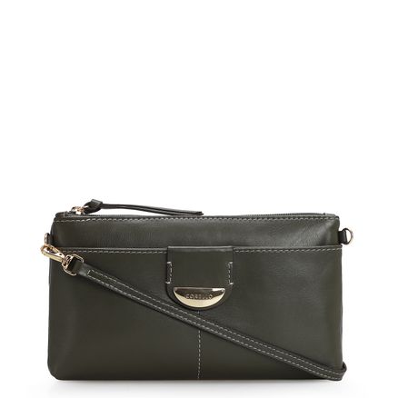 Bolsa Transversal - Couro Verde Oliva