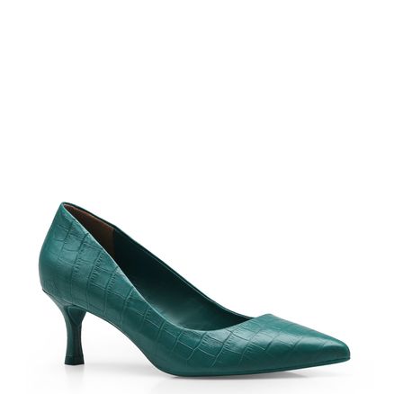 Scarpin - Croco Verde