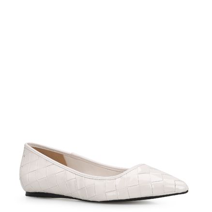 Sapatilha Tressê - Verniz Off White