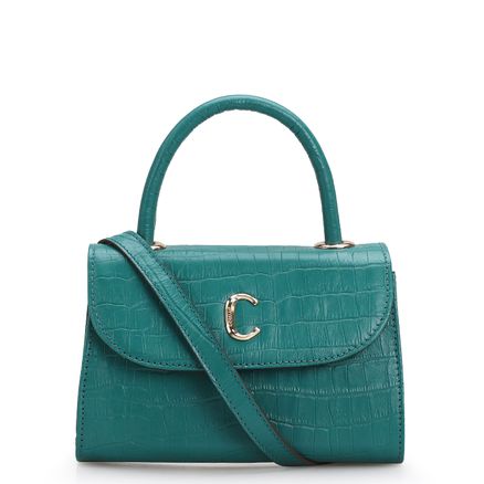 Bolsa De Mão Ellie - Croco Verde