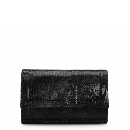 Clutch Strass - Cetim Preto