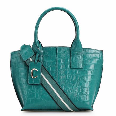 Bolsa De Mão - Croco Verde