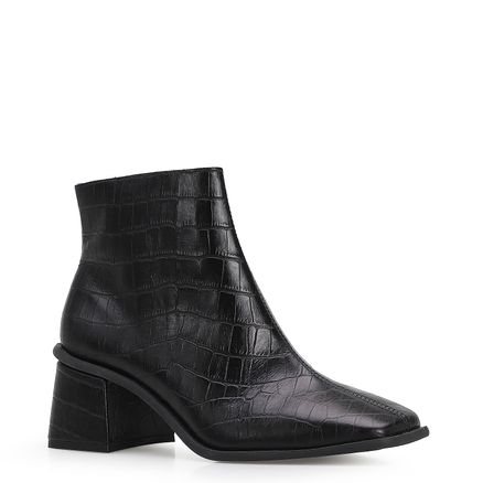 Bota Square - Croco Preto