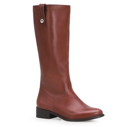 Bota Montaria - Couro Marrom Escuro