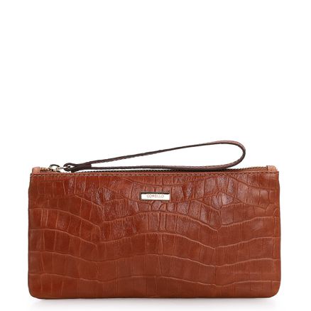 Bolsa Pequena - Croco Marrom