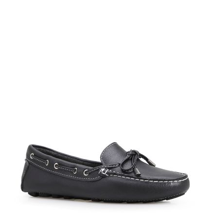 Mocassim Dockside - Couro Preto