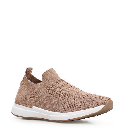 Slip On - Malha Knit Bege