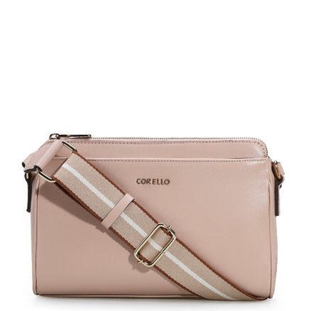 Bolsa Transversal Agnes - Couro Rosado