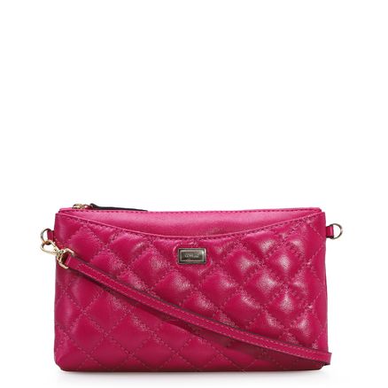 Bolsa Transversal - Couro Rosa