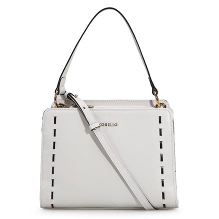 Bolsa De Mão - Couro Branco