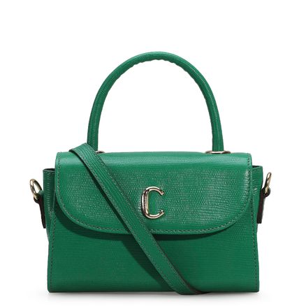 Bolsa De Mão Ellie - Mini Lezard Verde