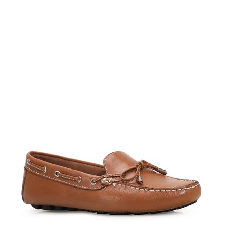 Mocassim Dockside - Couro Caramelo