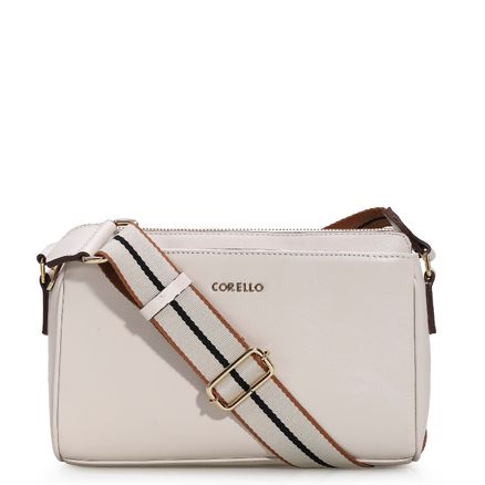 Bolsa Transversal Agnes - Couro Off White