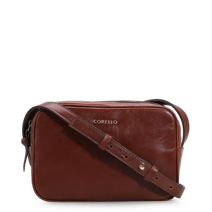 Bolsa Transversal - Couro Marrom Escuro