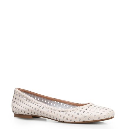Sapatilha Ballerina - Couro Off White