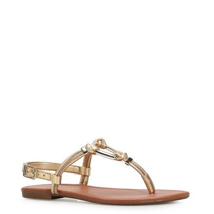Rasteirinha Metal Soft - Ouro Soft