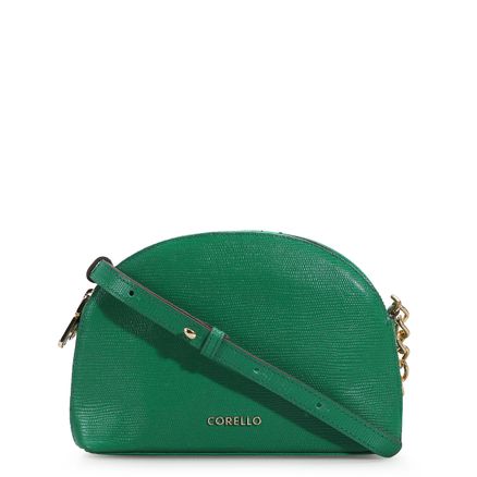Bolsa Transversal Mini Lezard - Couro Verde