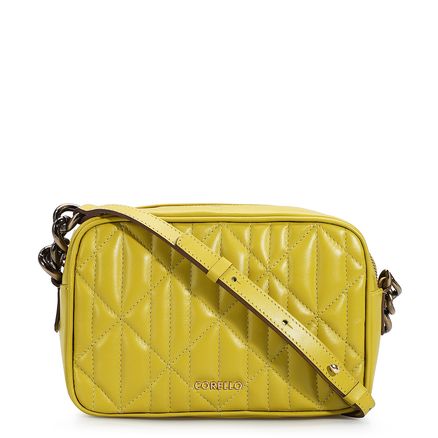 Bolsa Transversal Matelassê - Couro Verde Lima